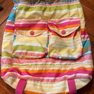 Gap girls colorful Striped Backpack